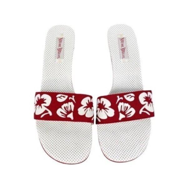 Nature Breeze Floral Slip On Heels Size 10 - Picture 2 of 8